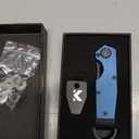 Key Organizer for Men Compact Key Holder Minimalist Key Case Metal Key Chain Key Holder for Keychain Secures 2-5 Keys (Tactics, Navy Blue)