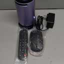 [Built-in Apps & 2026 Upgraded] Mini Projector Support 4K 1080P Auto Keystone 180 Rotatable with WiFi 6 and Bluetooth 5.4, Projector Portable Compatibile with HDMI/TV Stick/Memory Stick/Laptop-Purple