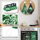 2 x Mixweer 6 Pcs St. Patrick's Day Kitchen Towel Vintage Lucky Shamrock Clover Dish Towel Retro Watercolor White Polka Dot St Patricks Day Hand Towels for Bathroom Home Absorbent Tea Towel, 16 x 24 Inch