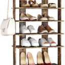 HOMEFORT 10-Tier Corner Shoe Tower - Double Rows, Slim Shoe Stand for 20 Pairs - Entryway, Hallway, Closet 