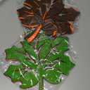 Tatuo 8 Pcs Thanksgiving Maple Leaf Placemats Thanksgiving Harvest Maple Leaf Shaped Placemats Felt Non-Slip Table Mats Coasters for Autumn Fall Home Dinner Table Decor (16.5 x 16.5 Inch)