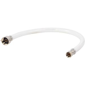 Eastman 20 Inch Flexible Toilet Connector, 7/8 Inch Ballcock x 3/8 Inch Compression Inlet Connection, 48175