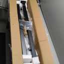 VEVOR Handrail for Outdoor Steps, 2-3 Steps Arch#2 Outdoor Handrail, Adjustable Wrought Iron Staircase Handrail, Thickened Stair Railings for Porch Railing, Deck Handrail