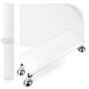 Nail Arm Rest for Acrylic Nails with Nail Table Mat, Microfiber Leather Nail Hand Rest Cushion for Nails, Soft Hand Pillow Footstool with Foldable Nail Art Hand Rest Pad for Nail Tech Use (White)