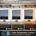 TETOTE 30 x 36 Inch LED Backlit Bathroom Mirror with Lights, 3Color White/Warm/Natural, Anti-Fog Lighted Mirror,Dimmable,Vanity Mirror,Wall Mounted