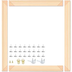 Falling in Art DIY Canvas Stretcher Bars, 18x24 Canvas Framing Kit, Wood Stretcher Frames for Oil Paintings, Paint by Numbers, and Posters