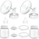 Spectra Replacement Pump Parts Compatible with S1/S2/9 Plus, Not Original Accessories, Spectra Pump Parts Include Flange 13mm, Duckbill Valves, Backflow Protectors, Tubings& Bottles