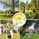 Dog Hanging Bungee Tug Toy for Two Dogs: Interactive Tether Tug-of-War for Pitbull Small to Large Dogs to Exercise - Durable Retractable Tugger Dog Rope Toy with 2 Chew Rope Toys