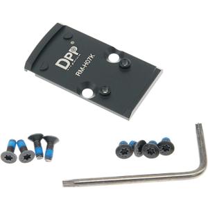 DPP Titanium Mount/Adapter Plate Compatible with RMR Cut Slide Without Thread Post and Holosun 407K/507K/EPS Carry/EPS/RomeoZero RM-H07K