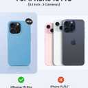 for iPhone 15 Pro Case Liquid Silicone Slim Shockproof Protective Cover 6.1 Inch Anti-Scratch Drop Protection,Cornflower