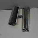 Floor Scrub Brush with Long Handle Length Adjustable, 3 in 1 Heavy-Duty Stiff 90 Bristle Floor Scrubber Broom with Squeegee, Cleaning Brush for Bathroom, Garage, Kitchen, Tile, Deck & Patio (Gray)