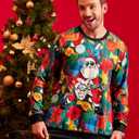 Arvilhill Men's Ugly Christmas Funny Graphic Long Sleeve Unisex Sweatshirt (S-3XL) (M)
