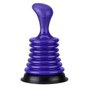 Luigi's Sink Plunger Kitchen - Sink Plunger Bathroom - Drain Bathtub or Shower - Small and Powerful Clog Remover - Commercial Style Plumbers Plungers with Large Bellows - Blue - Mini