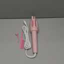 Auto Hair Curler, Automatic Curling Iron with 4 Temperature & 3 Timer, Automatic Shut-Off, Anti-Scald, Anti-Tangle Rotating Curling Wand for Hair Styling, Pink