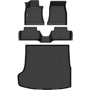 Wailtnb-Car Floor Mats & Cargo Mat Custom for 2019-2025 2026 Genesis G70 RWD Waterproof Durable All Weather Protection Floor Liner Full Set Genesis G70 Accessories Black