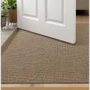 Color&Geometry Ultra-Thin Indoor Door Mat Entrance, 24"x36" Linen