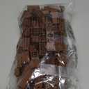 360 Pieces Building Bricks, Classic Basic Flats Parts and Pieces - 2x4 Brick x200 and 2x2 Brick x160, Moc Building Bulks Compatible with All Major Brands, Brown