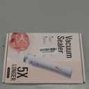 Compact Vacuum Sealer for Food Sealer: Handheld Portable Vacuum Sealer Machine for Food Storage, Rechargeable Food Vacuum Sealing for Kitchen Travel Fridge Meal Prep, Gifts for Mom, Wife, Chef & Home (Small, White)