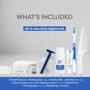 Dynarex DynaCare Daily Hygiene Kit - Travel Essentials Toiletry Bag - Includes TSA Approved Shampoo, Toothbrush Set, Razor and More - Blue, 1 Case of 20 (10-Piece Kits)