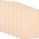 PATIKIL 12 x 8 Inch Wood Panel Board, 6 Pack Unfinished Wooden Canvas Boards Square Blank Deep Cradle Board for Painting Pouring DIY Art Use with Oils Acrylics