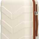 TILYMOL Hardside Carry On Luggage 22x14x9 Airline Approved with Spinner Wheels, 20-inch Carry-On Suitcase for Men & Women, White