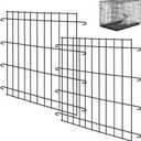 Tandefio 2 Pcs Dog Crate Divider Panel Metal Pets Divider Panel Dog Crate for Pets(24 Inches)