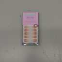 Almond Press On Nails Medium - BTArtbox Soft Gel Ombre Fake Nails with Nail Glue, Semi-Transparent Reusable Glue On Nails in 16 Sizes - 32PCS Stick On Nails Kit, Vanilla Cream Almond