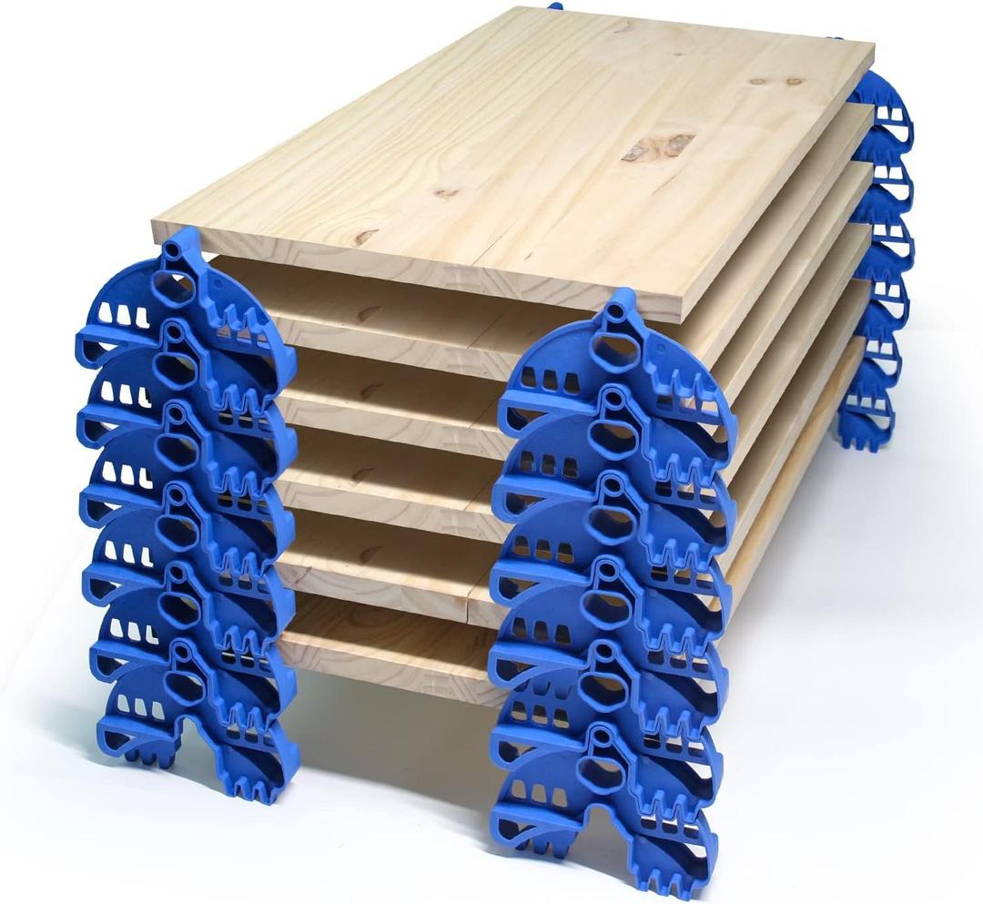 TOPOWN Spray Paint Racks 24pcs, Door Painting Stand, paint Drying Rack, Racks Painting Doors, Trim/Kitchen Cabinet Stands, Painters Paint Rack Blue (Blue Pack of 24)