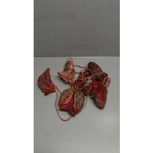 6 Pcs Halloween Body Parts Realistic Organ Props Fake Severed Fingers Eyeballs Liver Heart Kidney Lung for Haunted House Halloween Party Decorations, 6 Styles