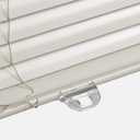 LazBlinds Cordless 1" Aluminum Horizontal Mini Blinds, Light Filtering Blinds for Windows, Blinds & Shades for Window Size 37'' W x 48'' H, Cream