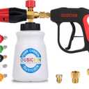 DUSICHIN DUS-018 Foam Cannon Lance Pressure Washer Nozzle Tip Spray Gun 3000 PSI Jet Wash Car Detailing