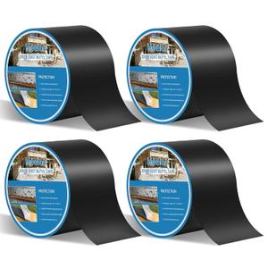 Deck Joist Tape 4"50,4 Pack Weather-Resistant Butyl Joists Tape Waterproof Flashing Tape, Self-Adhesive Joist Tape Decking for Wood Decks Joist Beams Roof