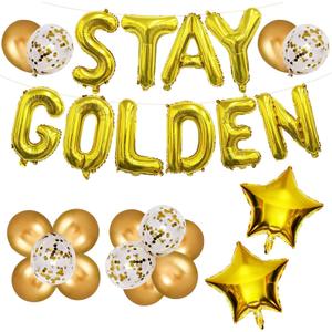 Gold Birthday Decorations Golden Birthday Decor Golden Birthday Decorations For Girls Gold Party Decor Golden Girls Party Supplies Golden Girls Party Decorations Stay Golden Balloons