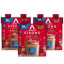 Atkins Strong High Protein Shake, Milk Chocolate, 30g Protein, 7g Prebiotic Fiber, 1g Sugar, GLP-1 Support, Muscle & Gut Health Support Complex, 12 Count (EXP 10/01/26)