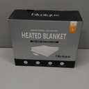 blunique Heated Blanket Throw Blanket - Fast Heating Electric Blanket, Soft Flannel Heated Throw with 10 Time Settings,10 Heating Settings, Warm Gifts for Women & Mom & Grandma(50"x60"Cow Pint White)