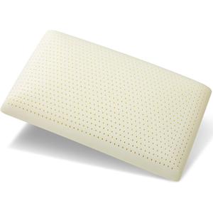 100% Talalay Latex Pillow, Luxury Queen Sleeping Bed Pillow for Side, Back, and Stomach Sleepers, Extra Soft Natural Latex Foam Pillow, Removable Breathable Cotton Cover (1, Standard (Low Loft))