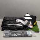 Golf Net: 10x7FT Golf Practice Net for Backyard Driving, Hitting Net with Tri-Turf Mat, Indoor Training Chipping Aid Nets with Reduce Noise Nylon Target, Gifts for Men/Dad/Him