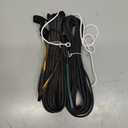 22FT 4 Pin 5 Wire Trailer Wiring Harness,18AWG Trailer Light Kit 4 Way Flat 5 Wire Connector with Nylon Mesh Tube Protection for Rewiring Both-Side Taillights