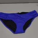 Ocean Blues Women's Ruched Sides Bikini Bottom Medium Coverage Bikini Bottom (Large, Royal Blue)