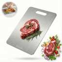 Katuchef Titanium Cutting Board for Kitchen, Pure Katu chef Titanium Cutting Boards, Double Sided Non Toxic Chopping Board for Cutting Meat Vegetable Fruit,Easy to Clean(L:13.39L*9.06W)