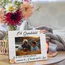 Grandchild 4x6 Picture Frame, Grandparents Grandkids Photo Frame, Grandparents Gifts for Christmas from Grandkids, a Grandchild Is a Gift from Above Wooden Photo Picture Frames