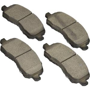 BOSCH BE866H Blue Ceramic Disc Brake Pad Set w/Hardware- Compatible with Select Chrysler 200; Dodge Avenger, Caliber, Stratus; Jeep Compass, Patriot; Mitsubishi Eclipse, Lancer, Outlander +More; FRONT