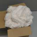 BEDELITE Fleece Throw Blanket for Couch - 300GSM Soft & Warm Fluffy Cream White Blanket, Decorative and Giftable Striped Blankets for Women, Men, 50"x60"