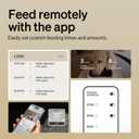 PETLIBRO Automatic Cat Feeder with Camera, 1080P HD Video with Night Vision, 5G WiFi Pet Feeder with 2-Way Audio, Low Food & Blockage Sensor, Motion & Sound Alerts for Cat & Dog Single Tray (White)