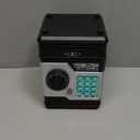 Piggy Bank, Automatic Electronic Piggy Bank for Kids Boys Girls with Password and Fingerprint Unlocking Simulation, Money Bank Kids Safe Toys for 3 4 5 6 7 8 9 10 Year Old Boy Girl (Black)