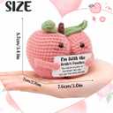 3 x Bachelorette Party Favors for Bride Tribe, 'Bride's Peaches' Gag Gifts, Funny Bridesmaid Proposal Box Stuffer, Cute Hen Party Supplies, Last Ride Souvenir, Team Bride Accessory for Squad