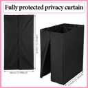 360 Privacy Curtain Changing Room System for 28" Dance Bag with Rack, Detachable Portable Backstage Privacy Dancer Changing Room Curtain for Training Competition Outdoor Camping (No Bag)