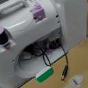 Mini Sewing Machine for Beginners, Portable Electric Sewing Machine with Dual Speed, 12 Built-in Stitches, Foot Pedal, and Accessories Kit for Home DIY Projects & Gift (White and Light Purple)