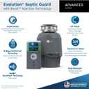 INSINKERATOR Evolution Septic Guard 3/4 HP Garbage Disposal, Advanced Series EZ Connect Continuous Feed Food Waste Disposer and INSINKERATOR BOOST System with Septic Guard