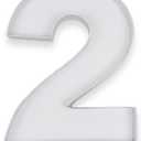 10”Cardboard Number Mache Chocolate Covered Strawberries Fillable Sweets Candy Container Box (White, 2)